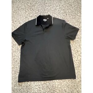 TED BAKER New Men's Polo Shirt Black  Sz XL Cotton Blend